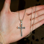 Sterling Star Small Cross