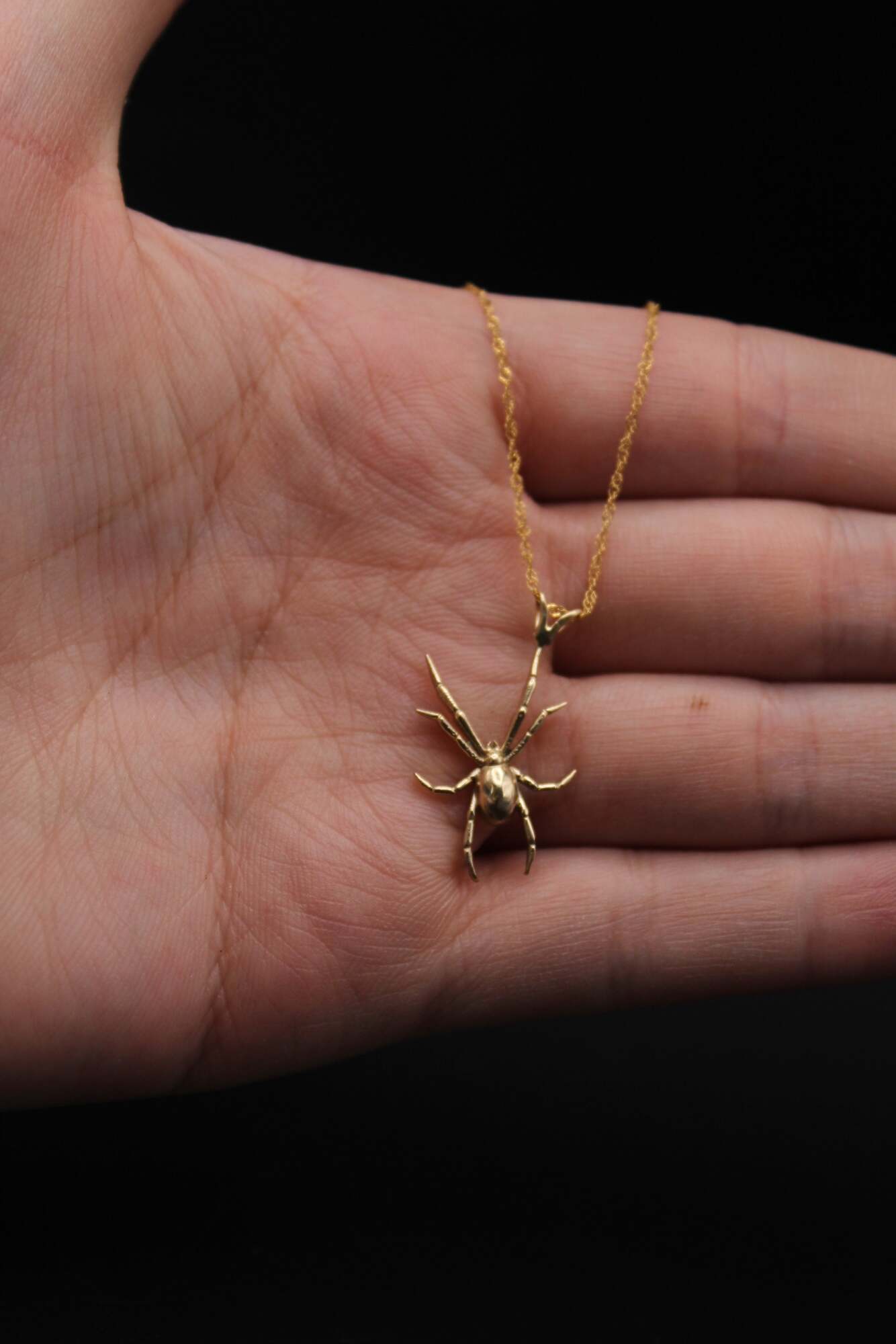 Gold Spider Charm