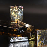 Hammered Gold Flat Band