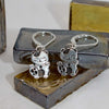 Lucky Cat Lever Back Earrings
