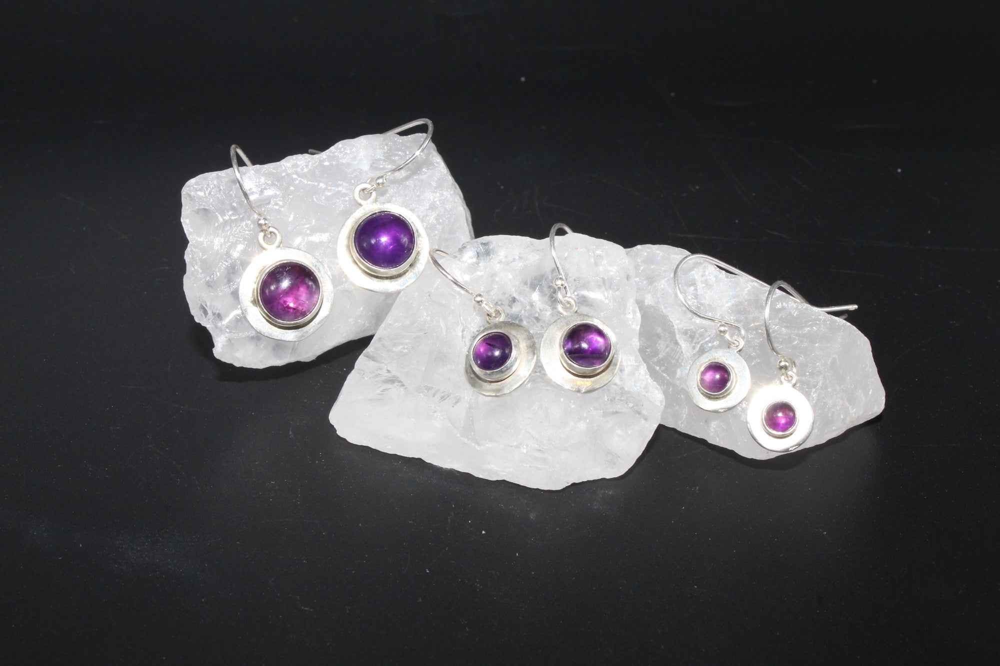 Skyli Amethyst Dangle Earrings