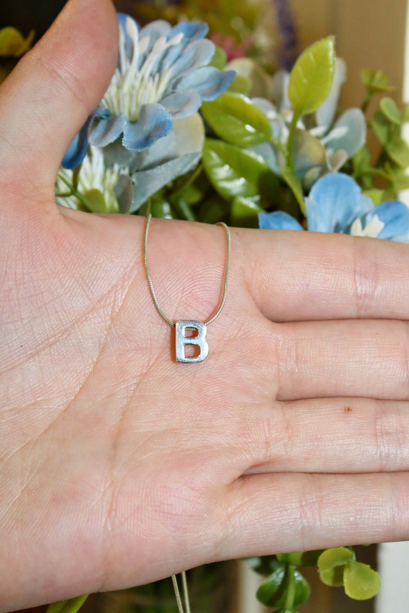 Sterling Silver Slide Letter