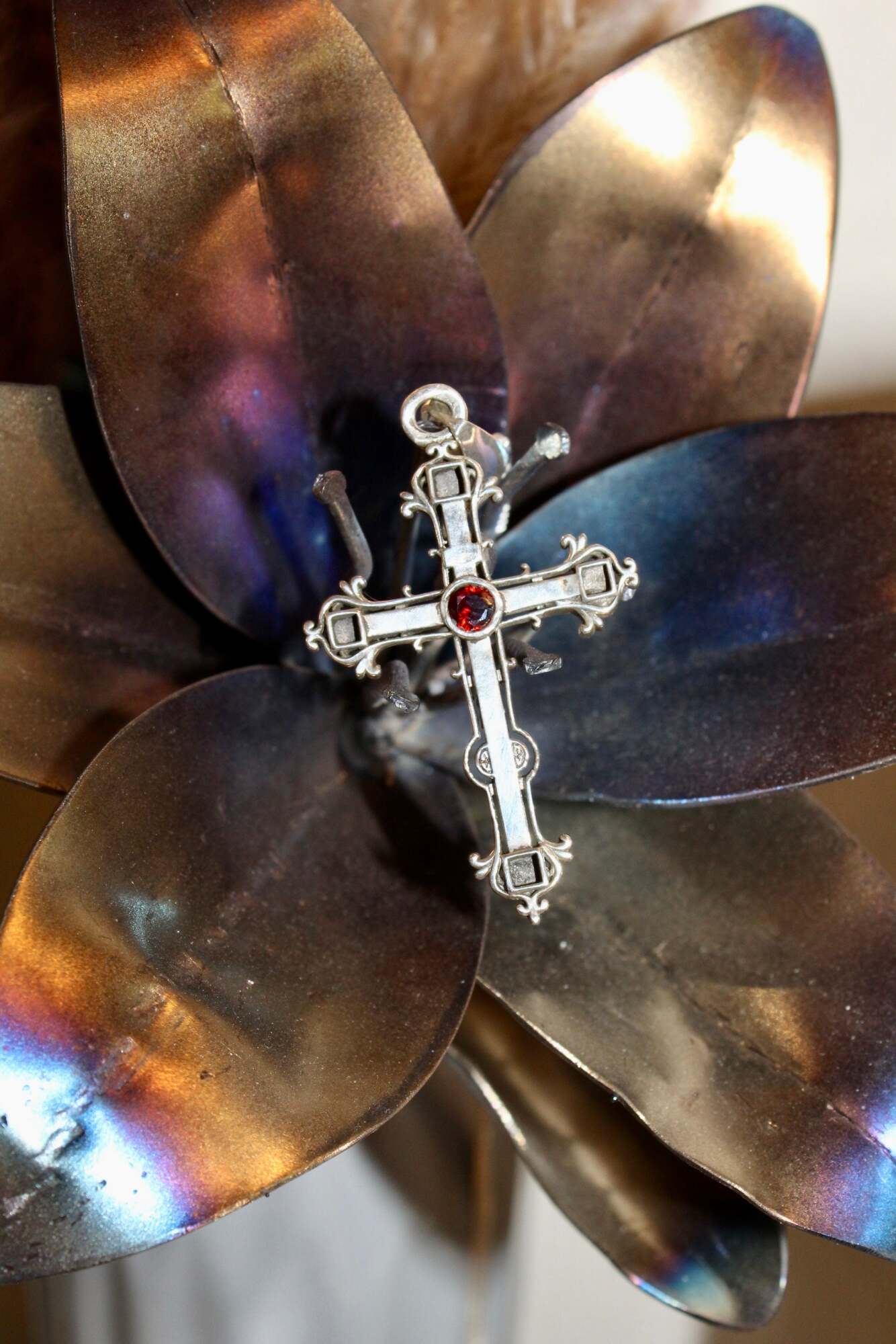 Miguel's Garnet Cross