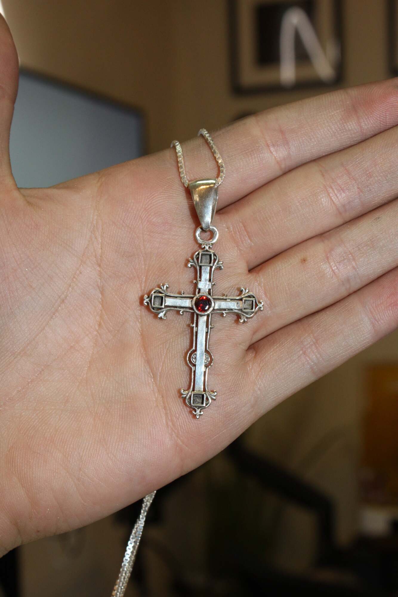 Miguel's Garnet Cross