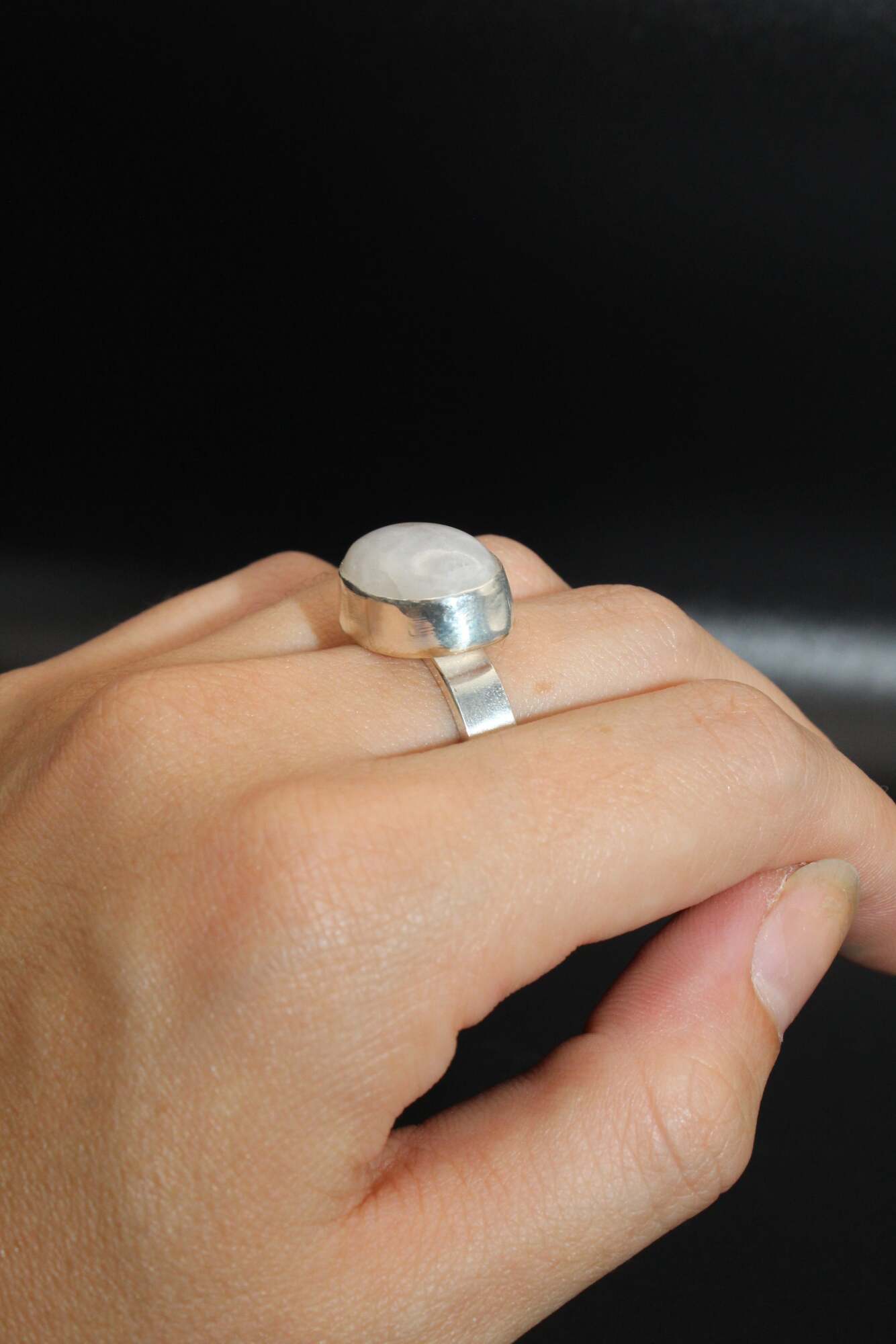 Moonstone Horizon Ring