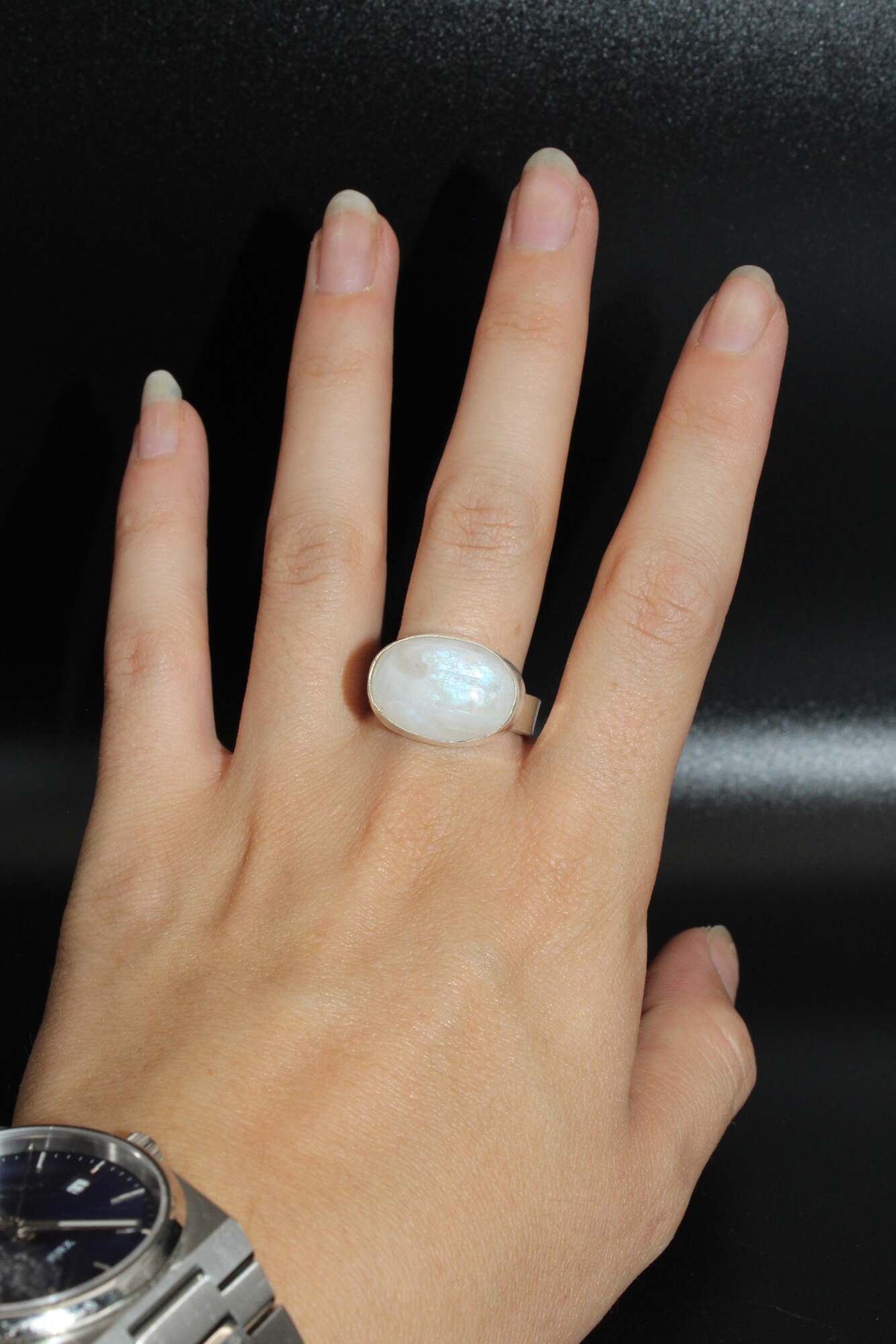 Moonstone Horizon Ring