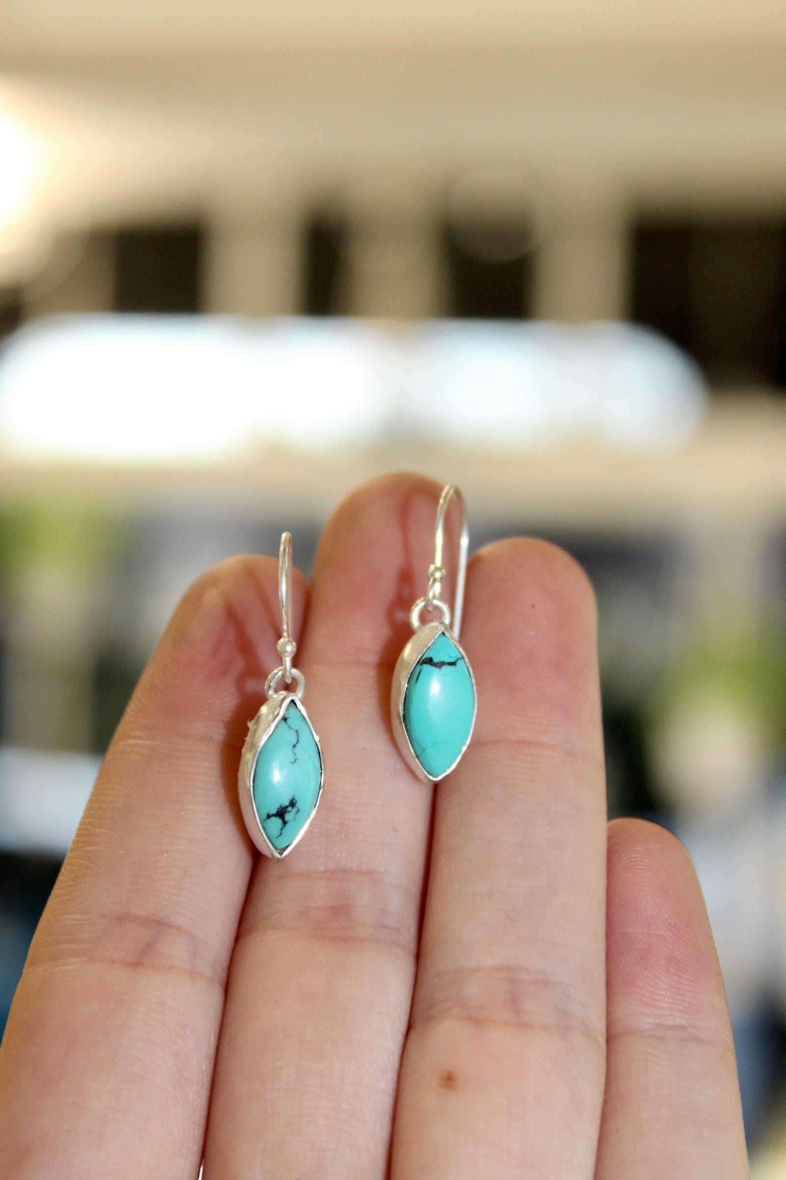 Marquise Turquoise Dangles
