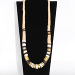 Mens Heishi Graudating 18" Bead Necklace