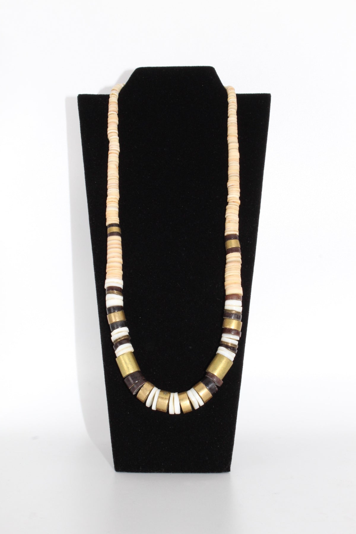 Mens Heishi Graudating 18" Bead Necklace