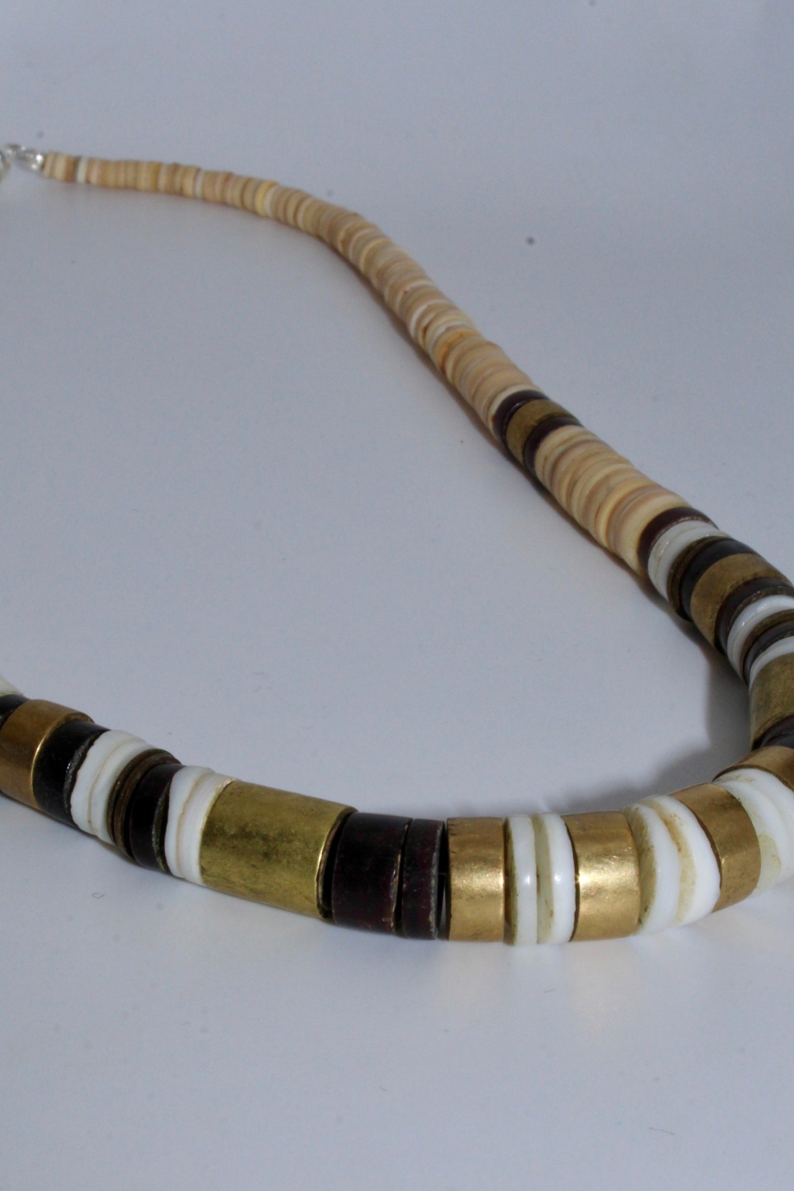 Mens Heishi Graudating 18" Bead Necklace