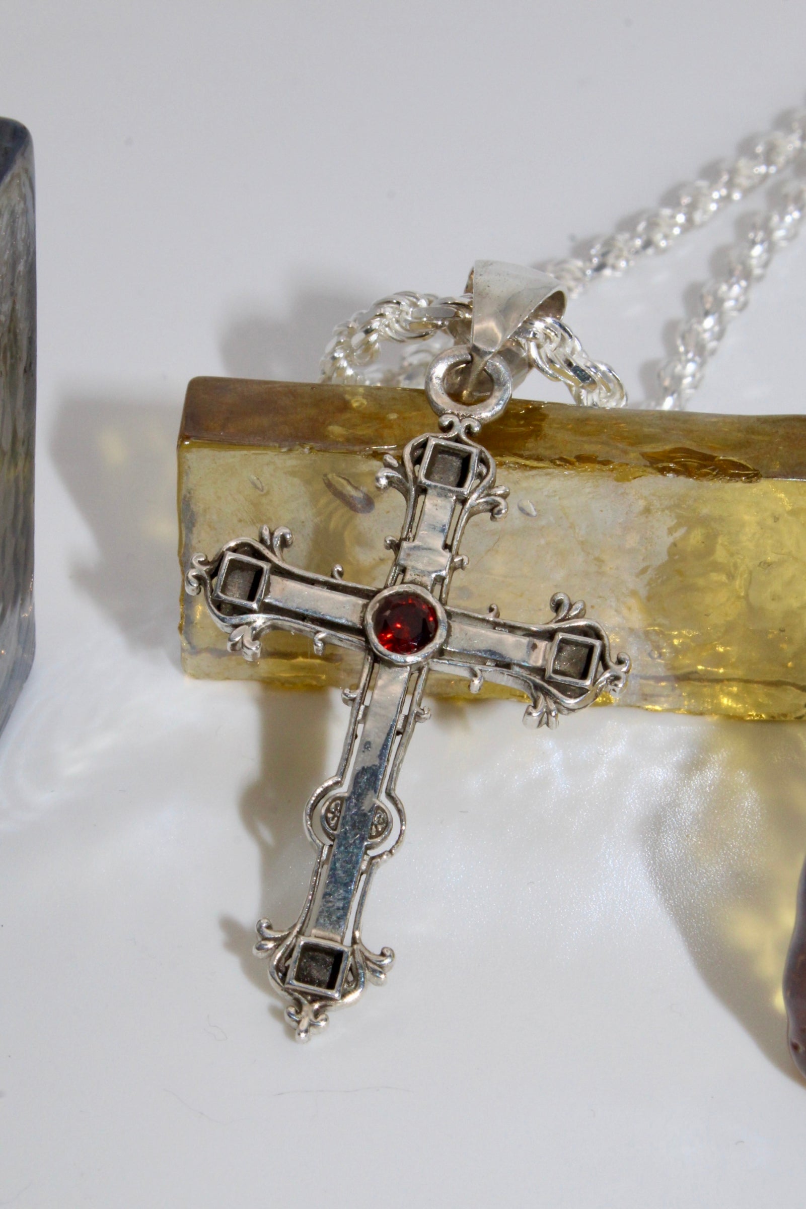 Miguel's Garnet Cross