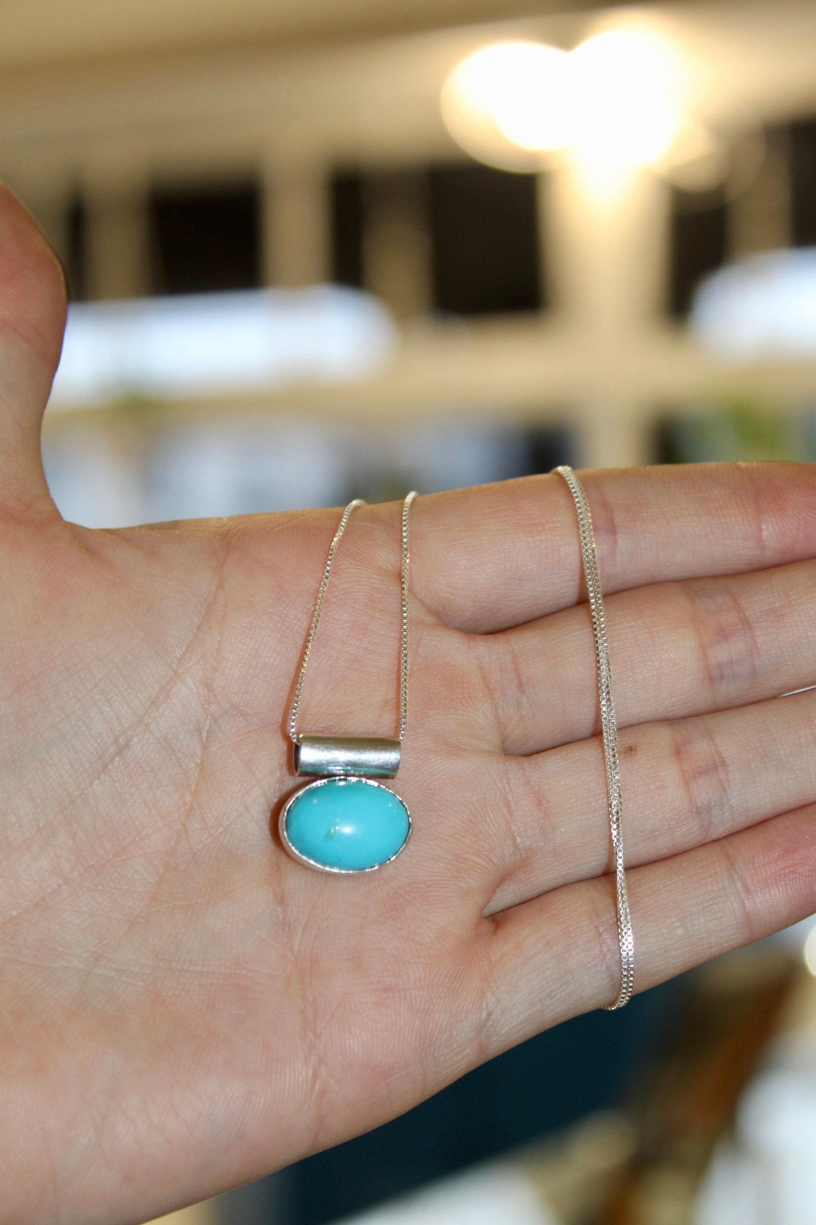 Mini Turquoise Sunset Pendant