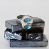 Modern Plaza Aquamarine Silver Ring