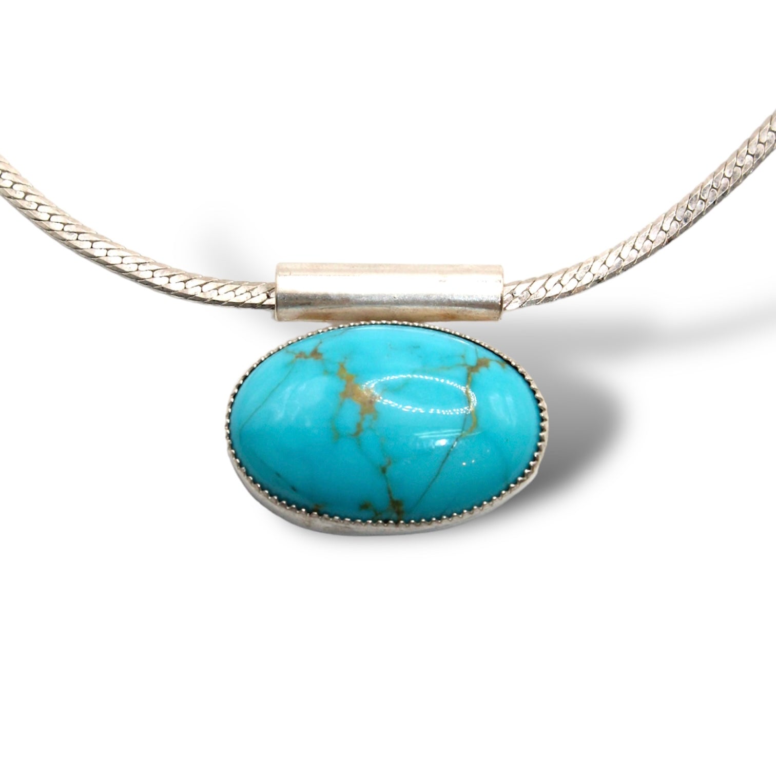 Sunset Kingman Turquoise Pendant