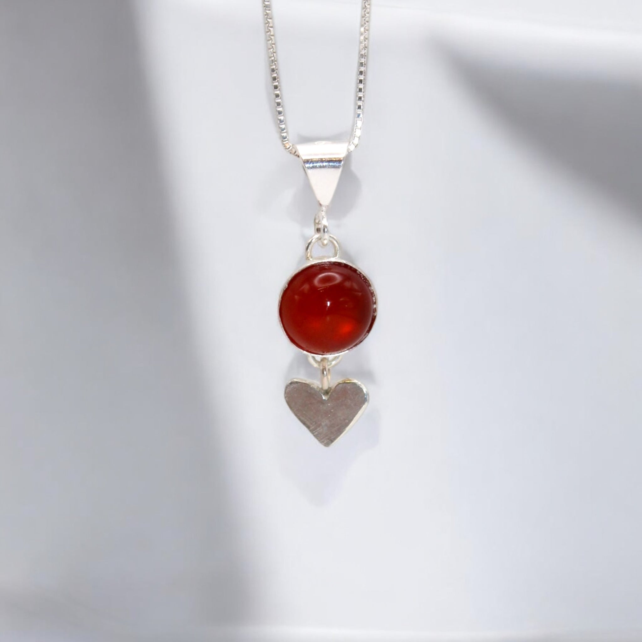 Carnelian Love Drop Pendant