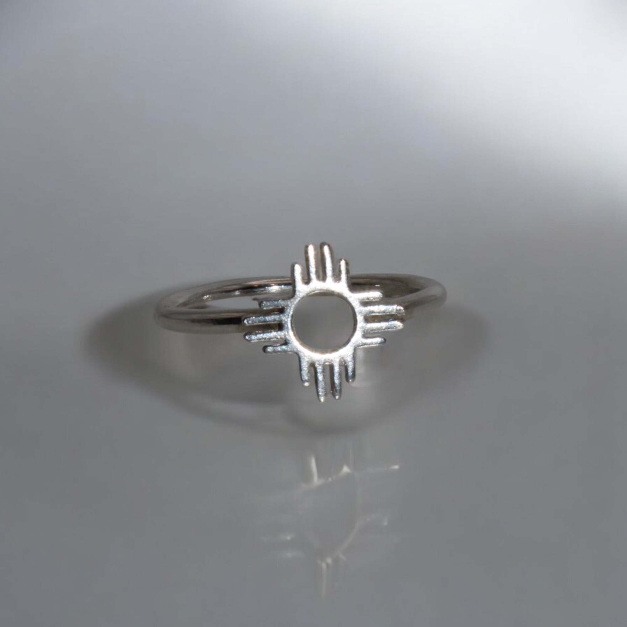 Silver Dainty Zia Ring