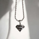 Sterling Silver Superman Pendant