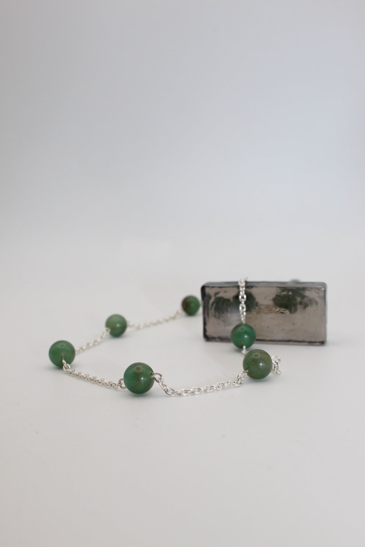 Silver & Beaded Satellite Necklace
