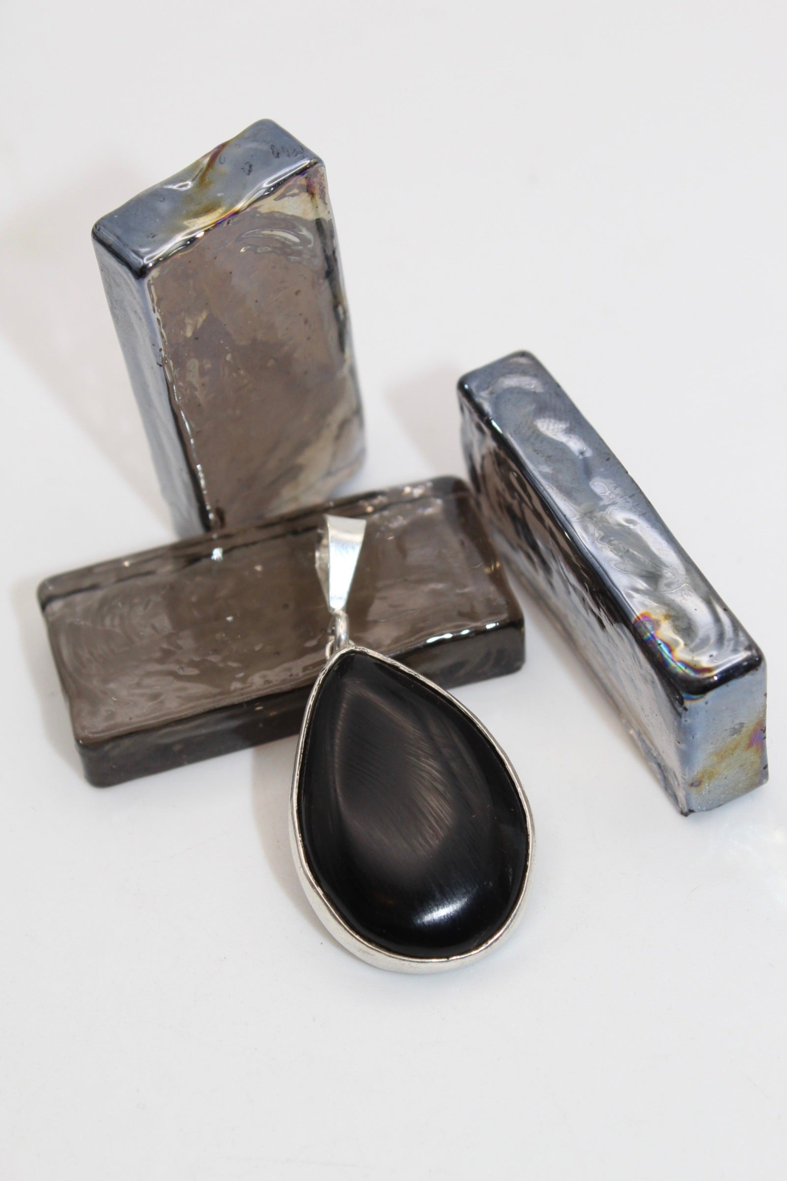 Silver Classic Onyx Pendant