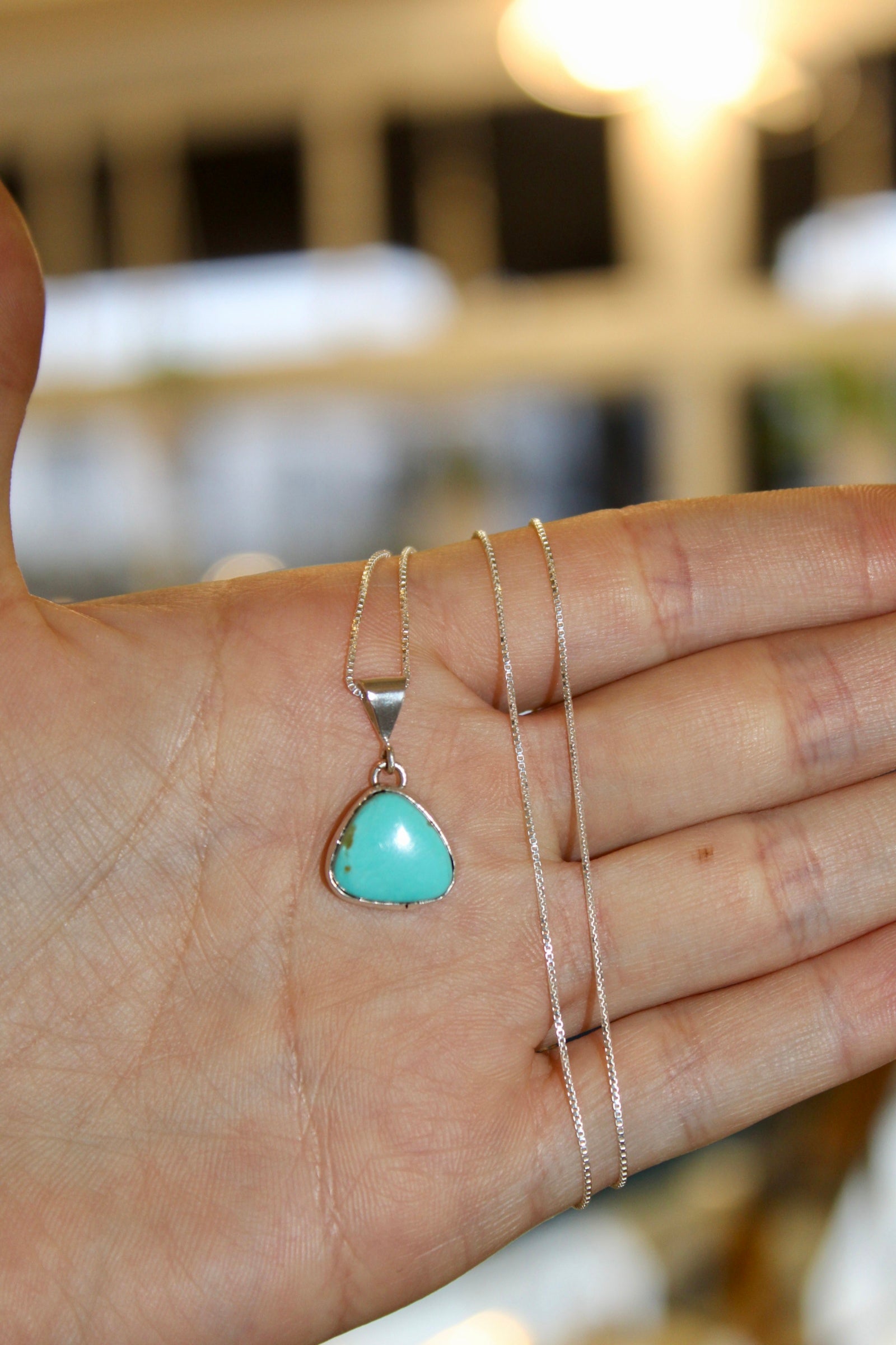 Silver Classic Turquoise Pendant
