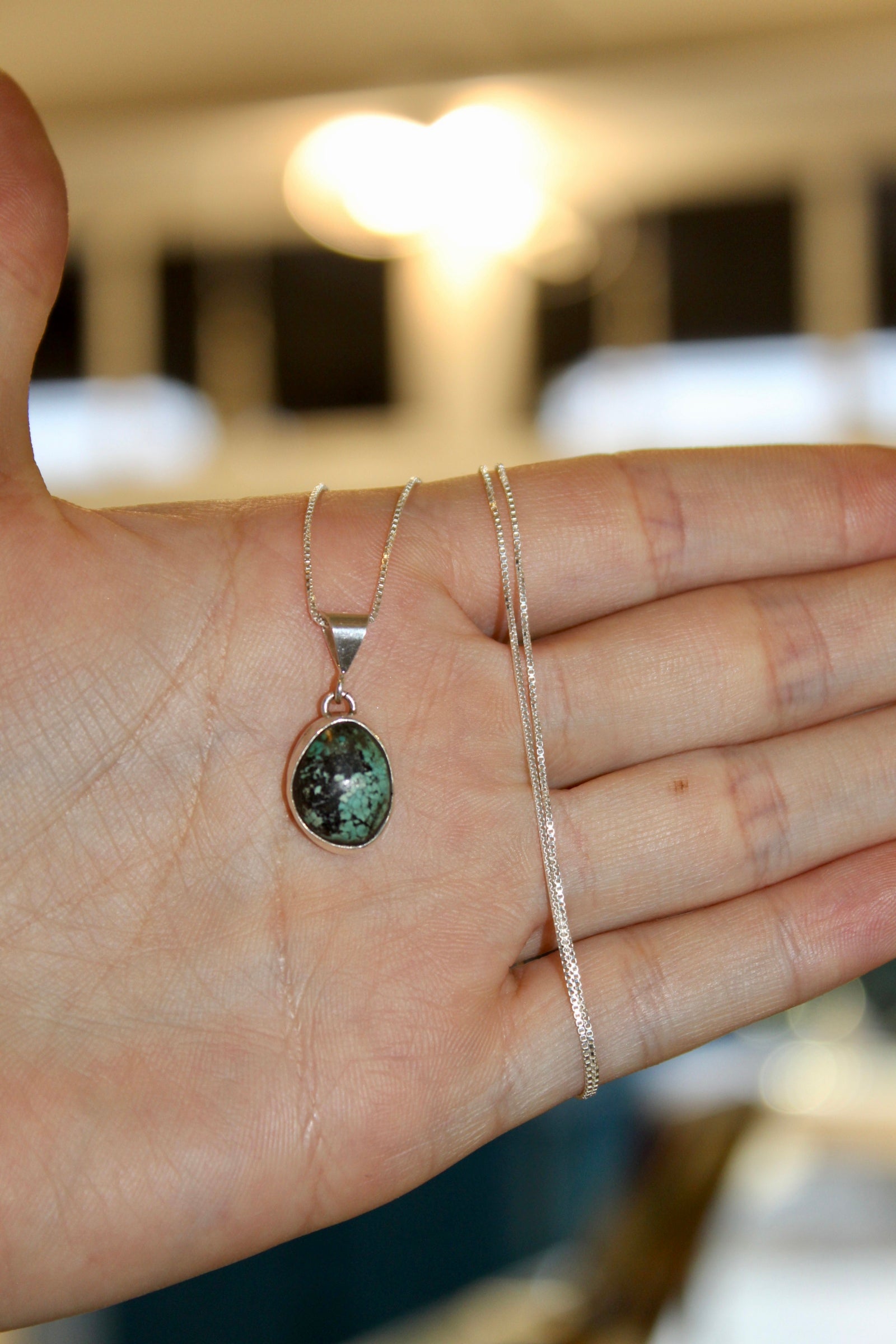 Silver Classic Turquoise Pendant