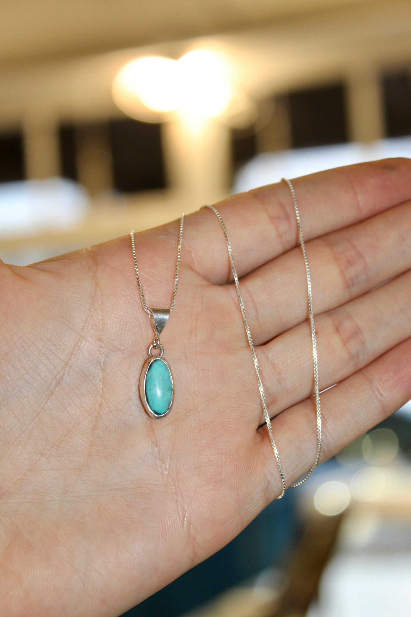 Silver Classic Turquoise Pendant