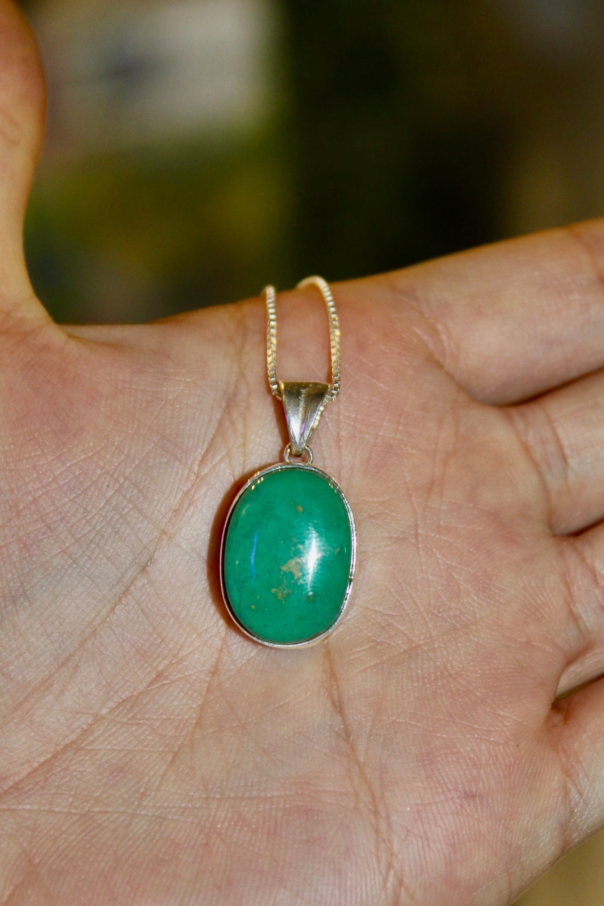 Silver Classic Turquoise Pendant