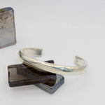 Silver Half-Round Heavy Cuff