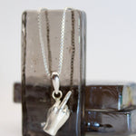 Silver Middle Finger Pendant