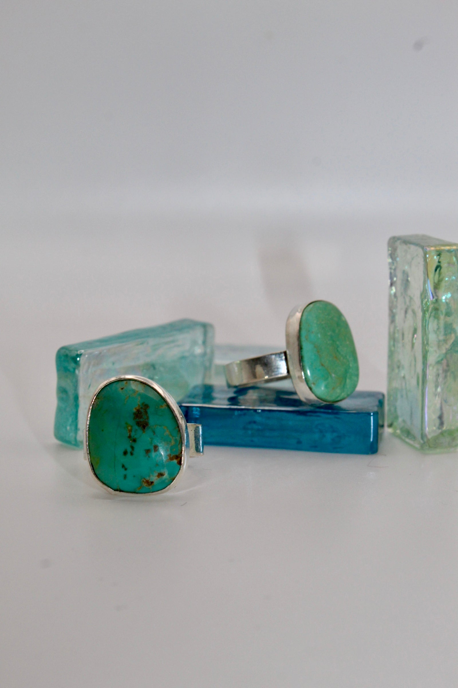 Turquoise Heavy Flat Band Ring