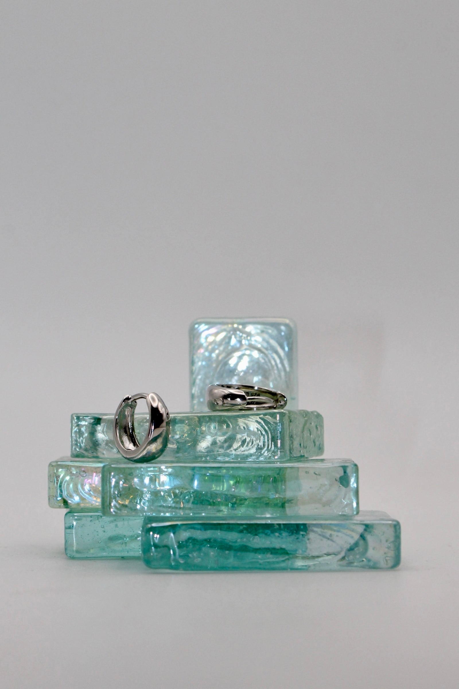 Silver Tapered Huggie