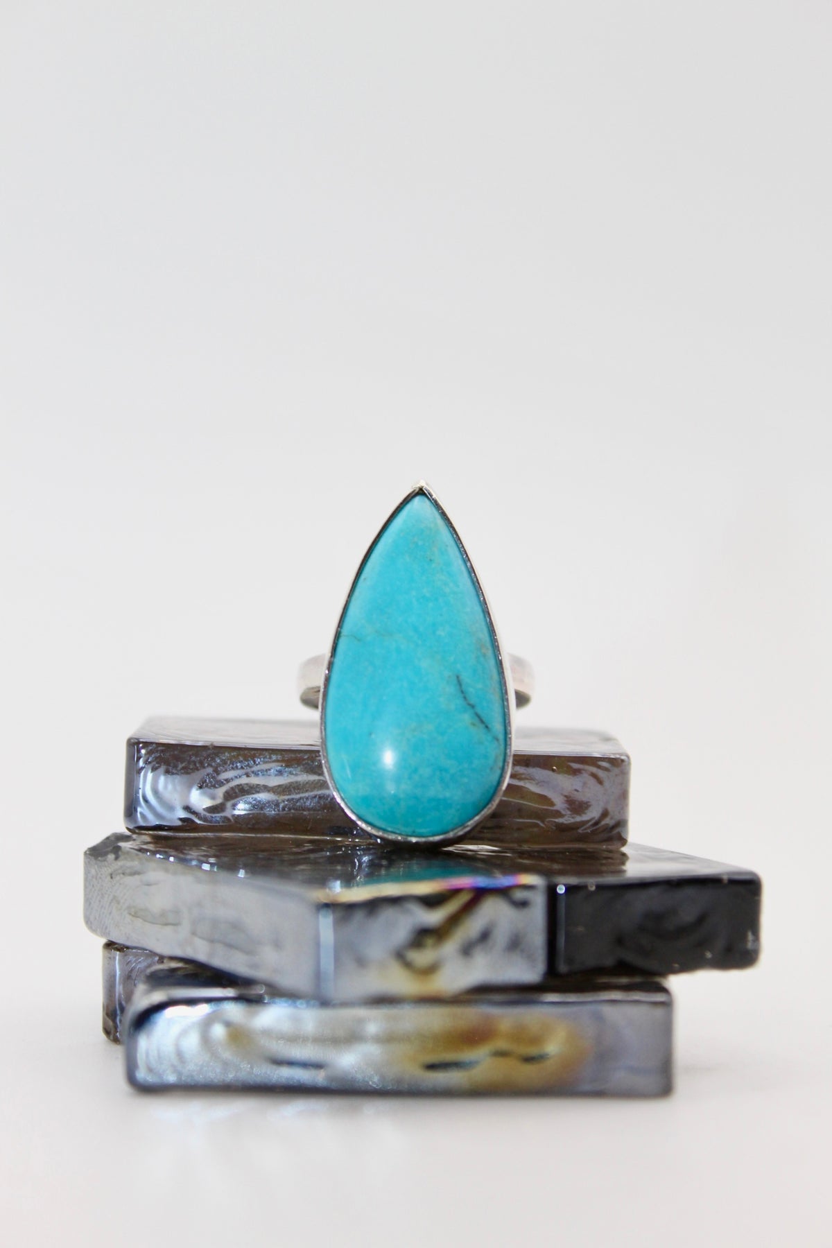 Silver Turquoise Classic Ring