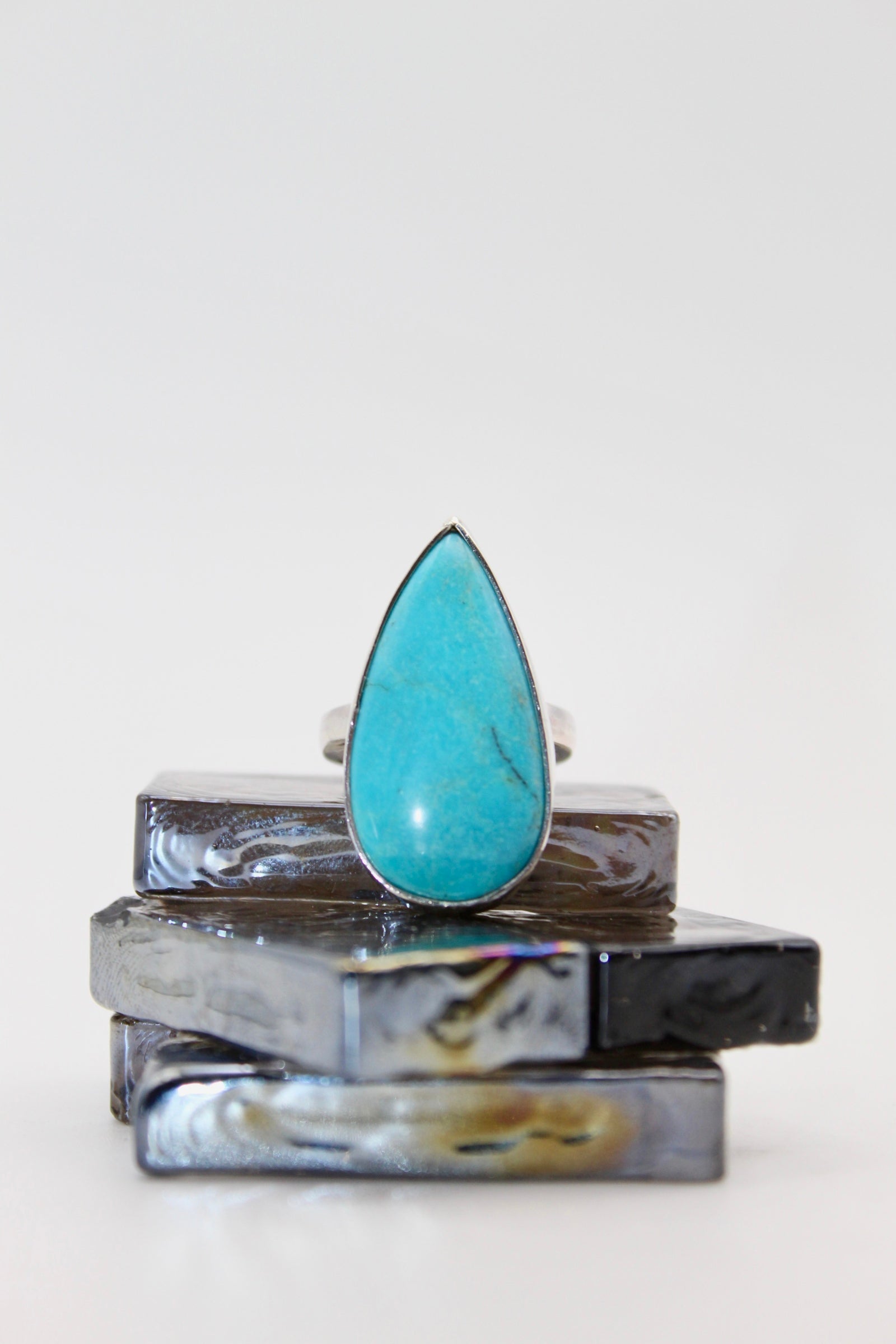 Silver Turquoise Classic Ring