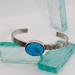 Silver Turquoise Cloud Cuff