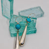 Silver Turquoise Goddess Earrings