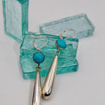 Silver Turquoise Goddess Earrings
