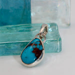 Silver Turquoise Pendant with Enhancer