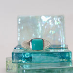 Silver Turquoise Tapa Ring