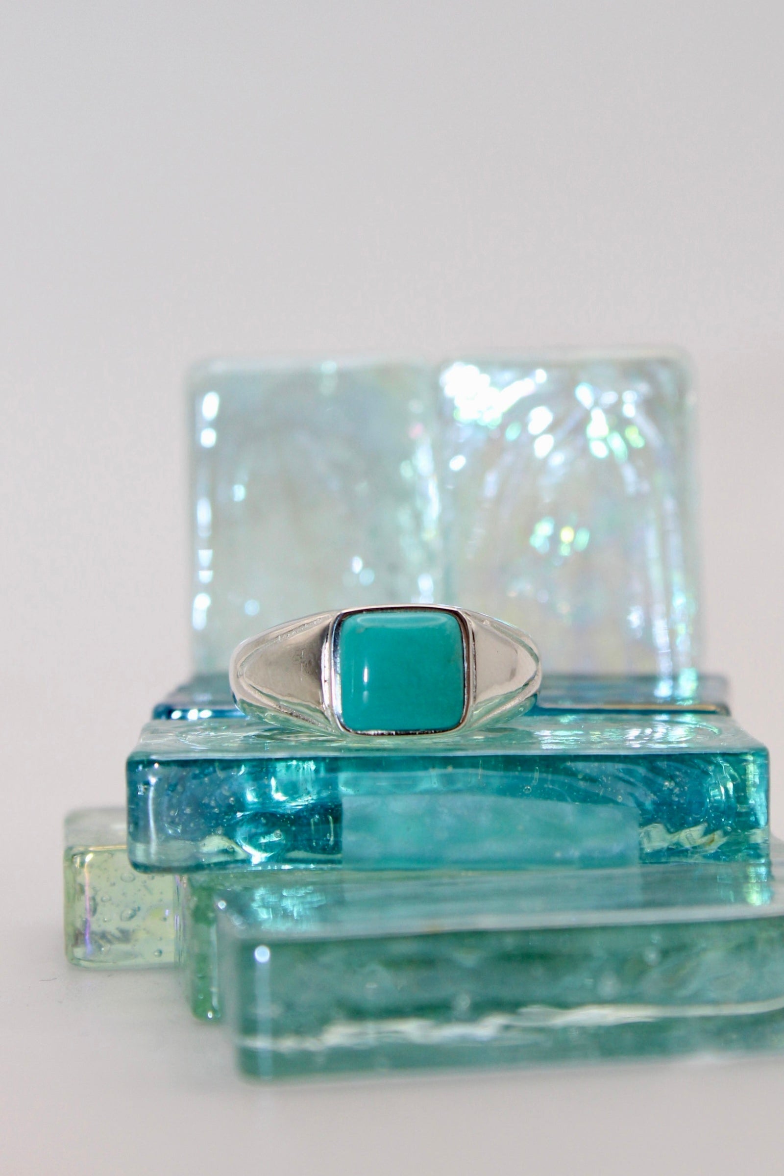 Silver Turquoise Tapa Ring