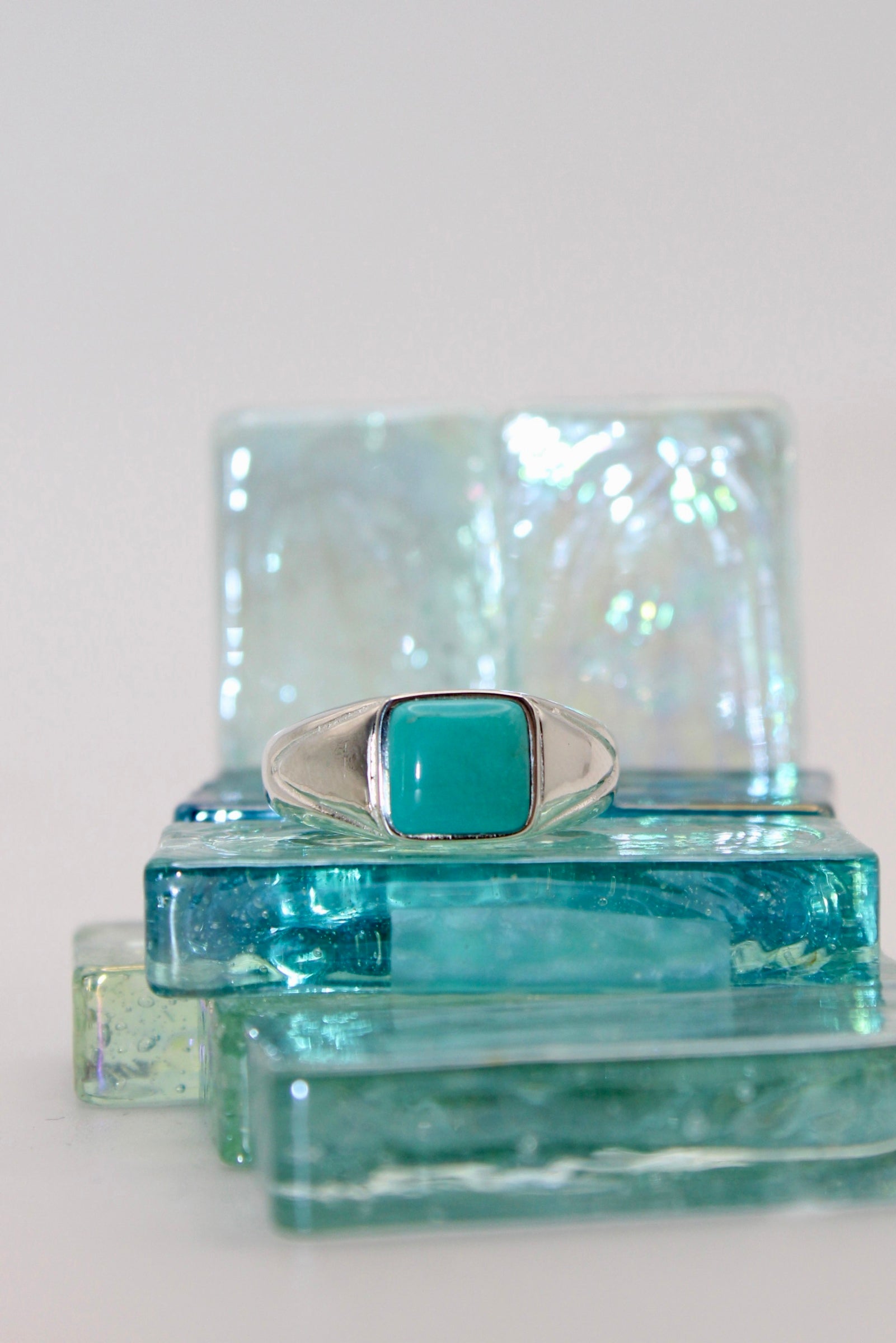 Silver Turquoise Tapa Ring