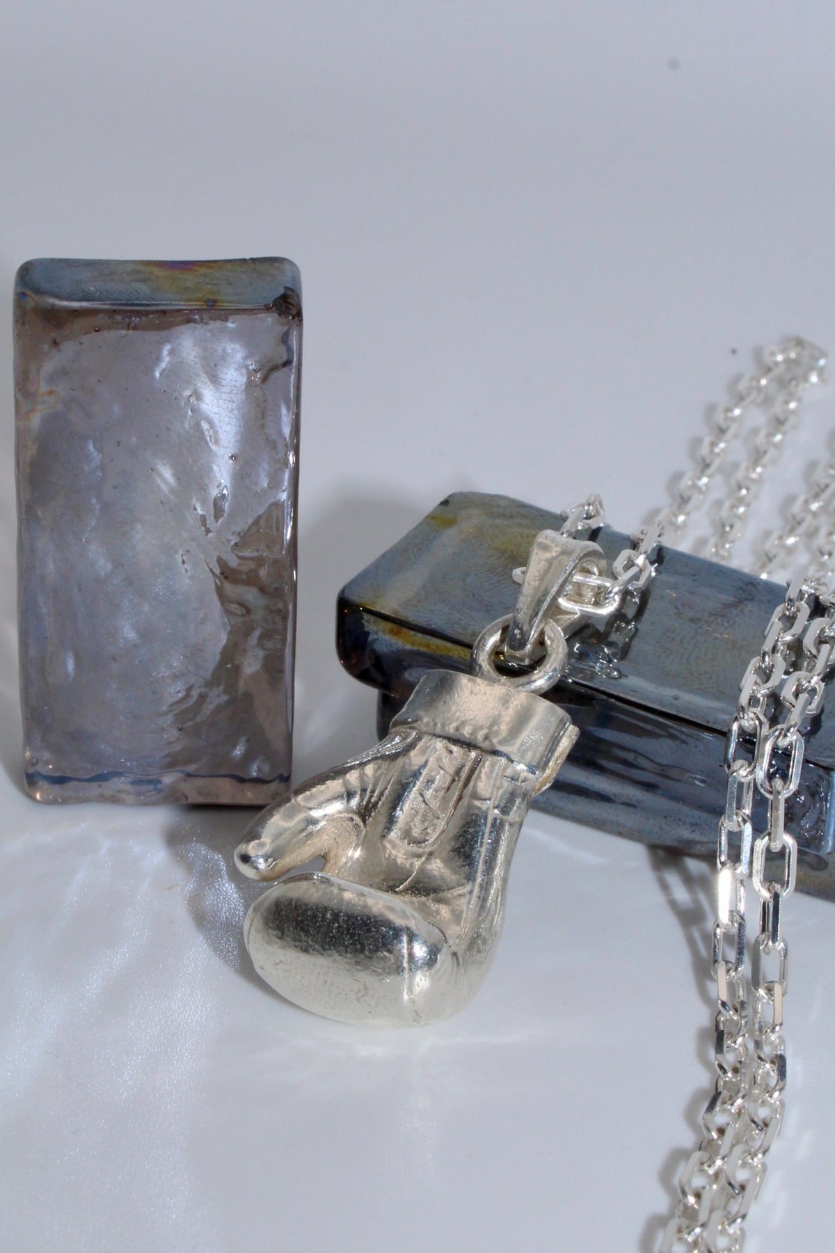 Sterling Silver Boxing Glove Pendant