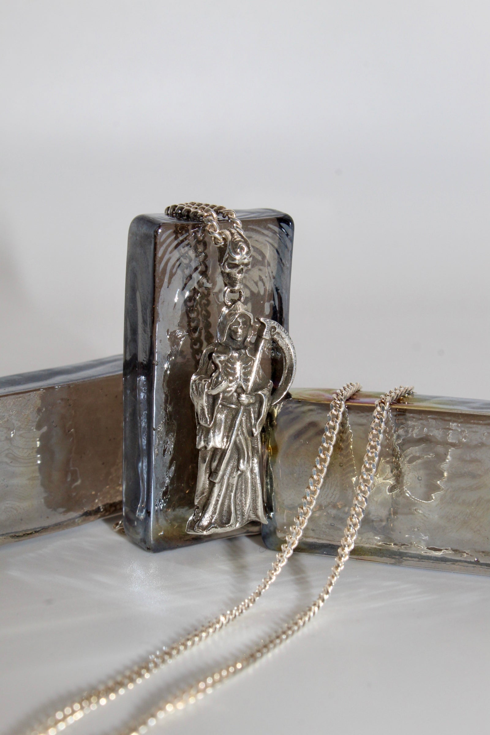 Sterling Silver Grim Reaper Pendant