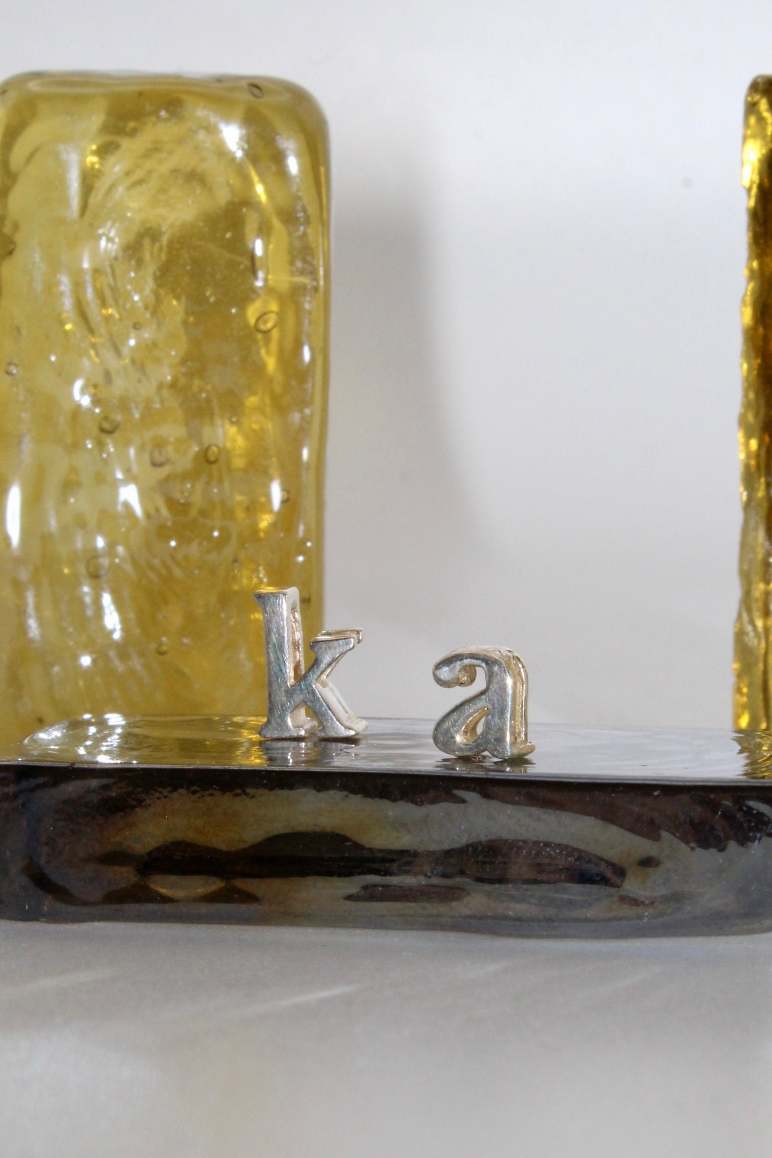 Sterling Silver Slide Letter