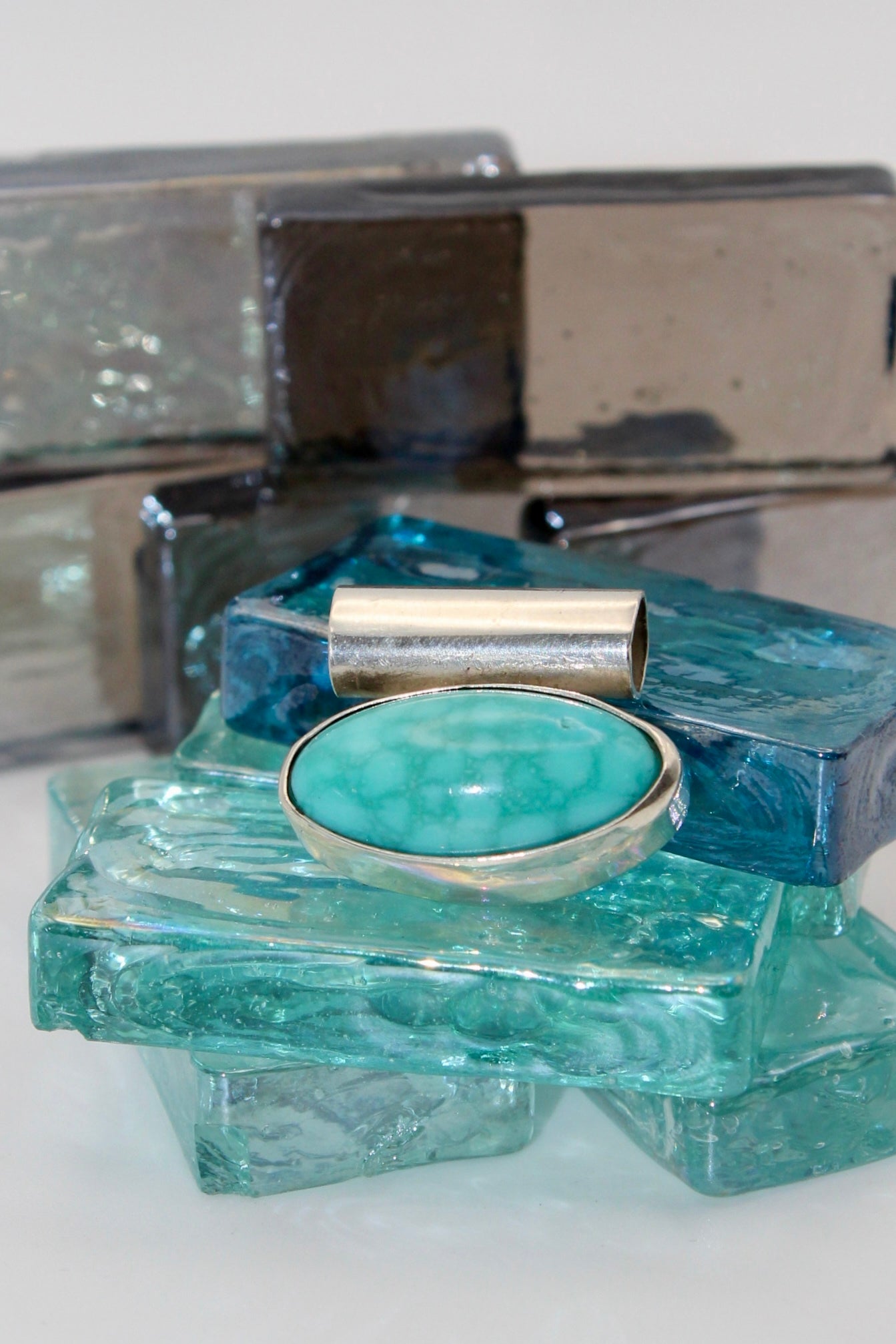 Sunset Mexican Turquoise Pendant