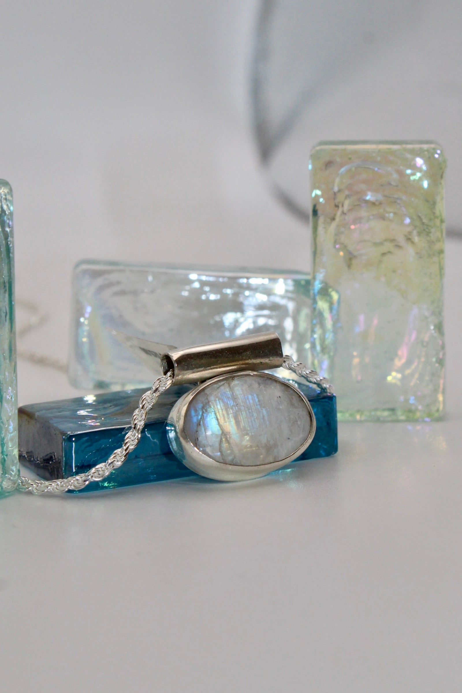 Sunset Moonstone Pendant