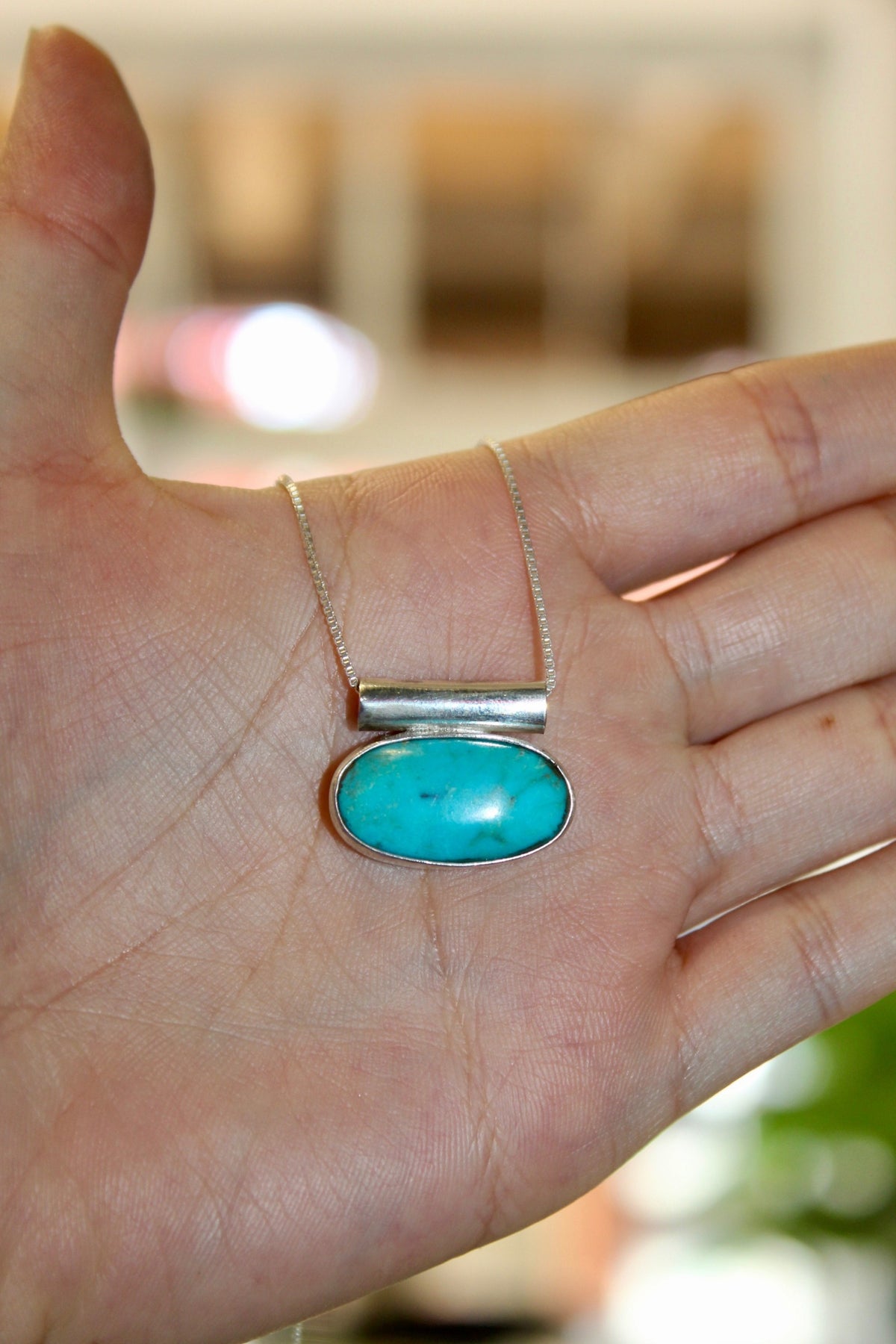 Sunset Turquoise Pendant