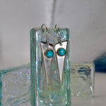 Triangle Turquoise Dangles