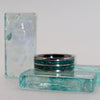 Tungsten Double Turquoise Inlay Ring