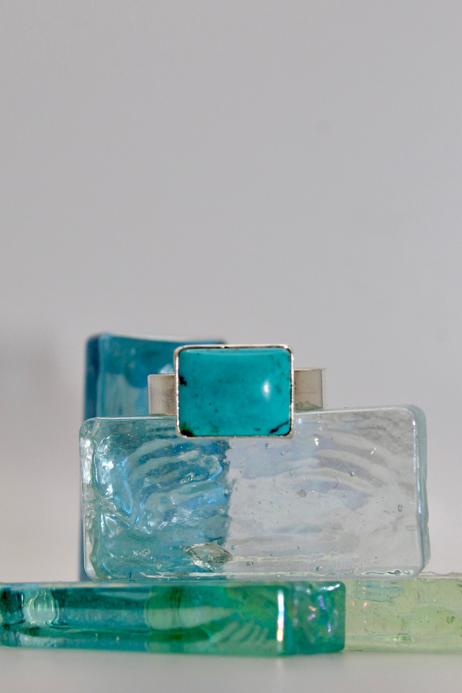 Turquoise Heavy Flat Band Ring