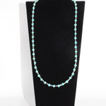 Turquoise & Small Bead Beaded Necklace
